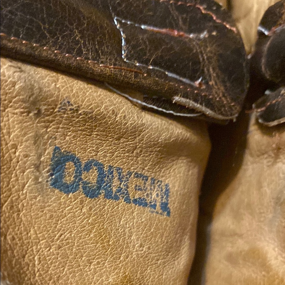 Brown Leather Cowboy Boots - Picture 8 of 9